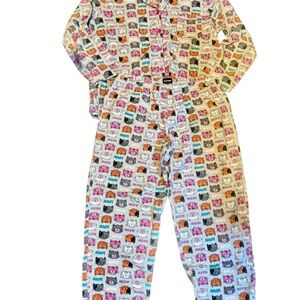 Joe Boxer Multicolor Cat Print Pajama Set